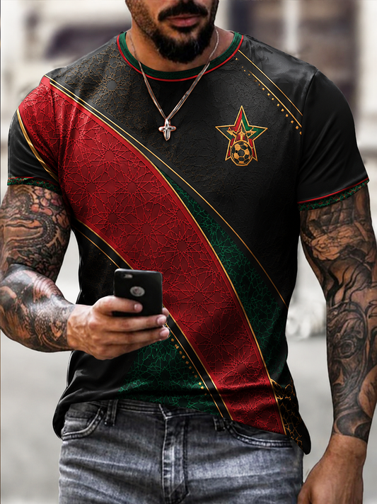 Men's Morocco Printed short sleeves t-shirt