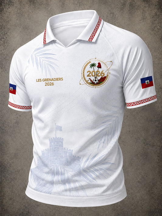 Men's 2026 Haiti Football Casual T-shirt