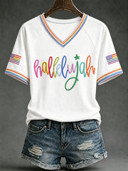 Women’s 'Hallelujah' V-Neck T-Shirts