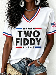 Women's Two Fiddy Print T-Shirt