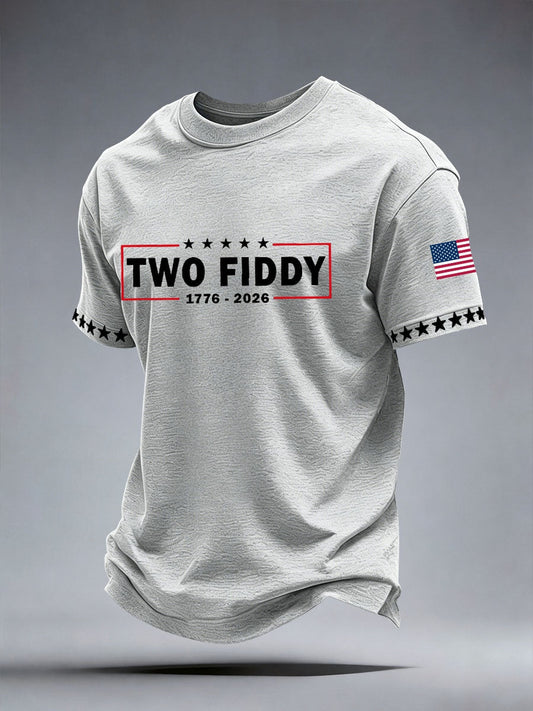 Men's Two Fiddy Print T-Shirt