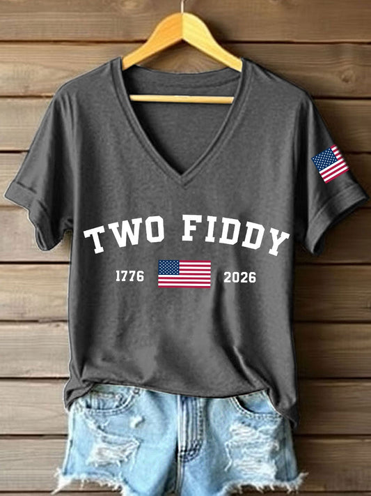 Women's Two Fiddy Print T-Shirt