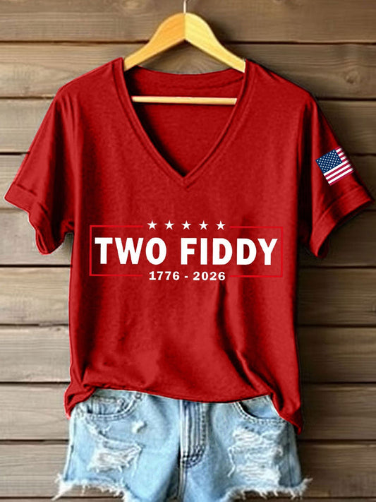 Women's Two Fiddy Print T-Shirt