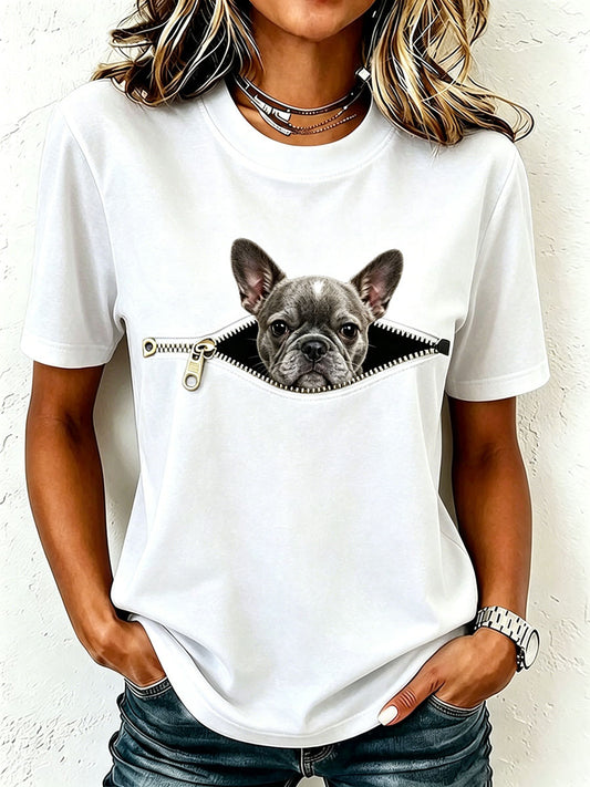 Women's Lovely French Bulldog T-Shirt