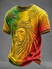 Men's 'Every Little Thing Is Gonna Be Alright' Printed Casual T-Shirt