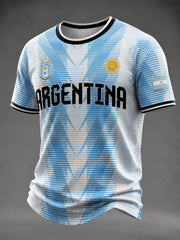 Men's Argentina Football Printed T-shirt