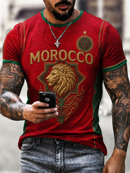 Men's Morocco Printed short sleeves t-shirt