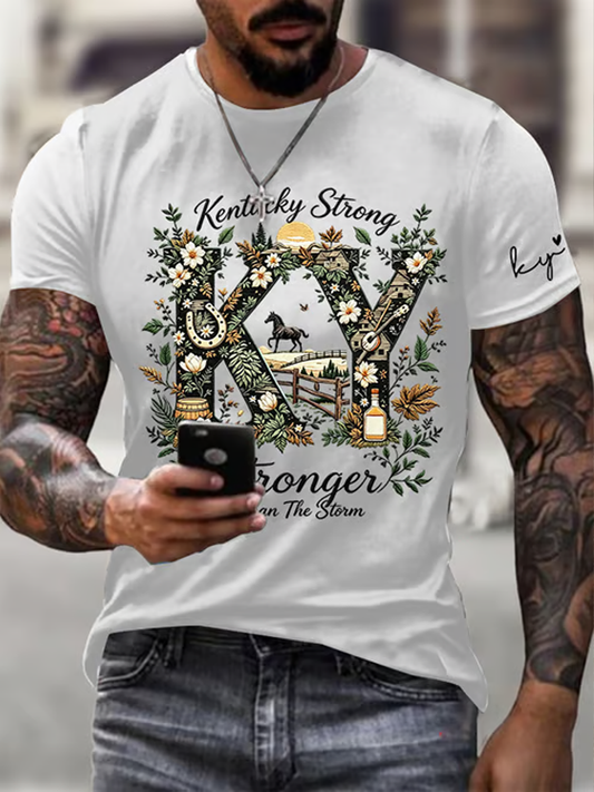 Men's Kentucky Strong Printed short sleeves t-shirt