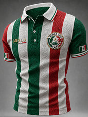 Men's Mexico Football Lover Art  Short Sleeve Top