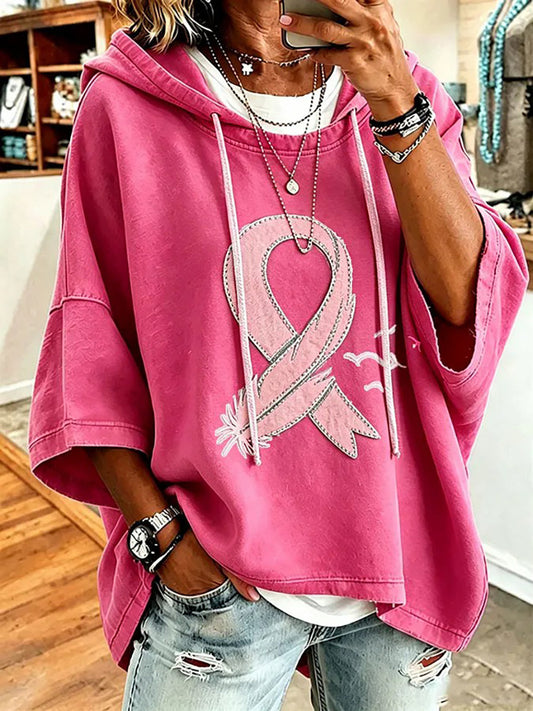 Women's Breast Cancer Awareness Print Top