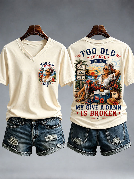 Women's My Too Old To Care Club T-Shirt