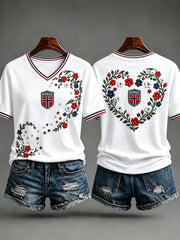 Women's Norway V-Neck T-Shirts