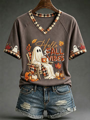 Women's Fall V-Neck T-Shirts