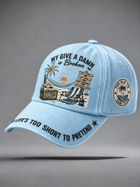 'Too Old to Care Club' unisex hats