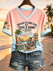 Women's  Too Old To Care Club T-shirt