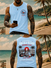 Men's 'too old to fight too slow to run' Vests