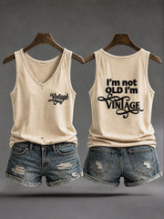 Women's "I'm Not Old, I'm Vintage" Casual Vests