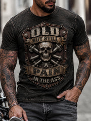 Men's Old Fuckers Club Printed Casual T-shirt