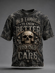 Men's Old Fuckers Club Printed Casual T-shirt