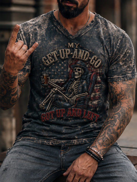 Men's Old Fuckers Club Printed Casual T-shirt
