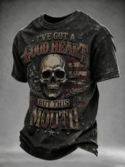 Men's Old Fuckers Club Printed Casual T-shirt