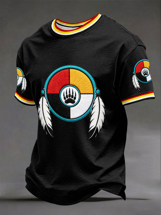 Men's Native Medicine Wheel T-Shirts