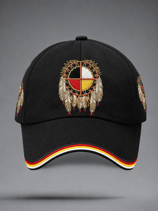 Indigenous Medicine Wheel Dreamcatcher Unisex Hats