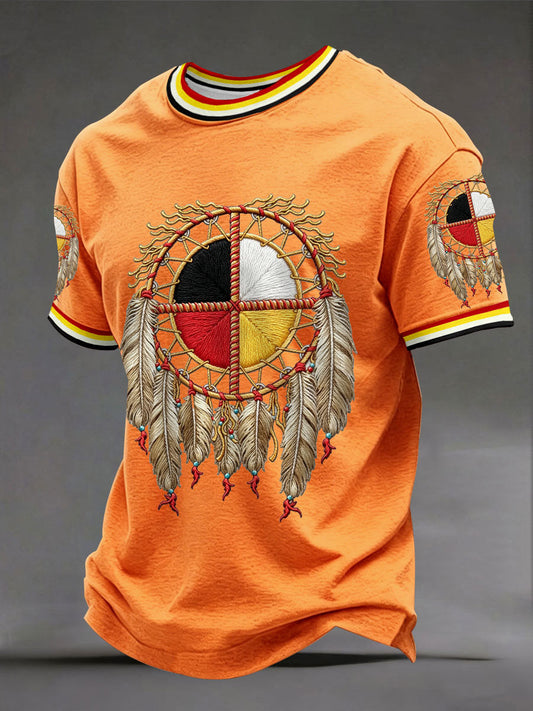 Men's Indigenous Medicine Wheel T-Shirts