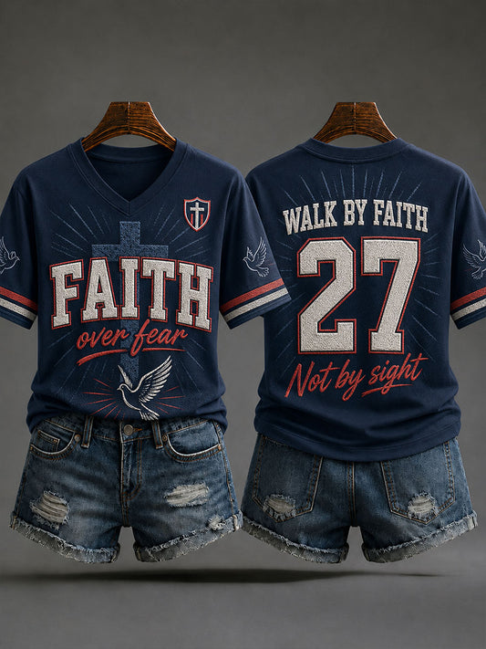 Women's Faith Over Fear Short-sleeved T-shirt