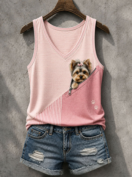 Women's Lovely Yorkshire Terrier Tank Top