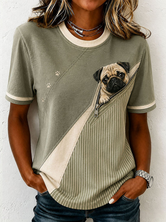 Women's Lovely Pug T-Shirt