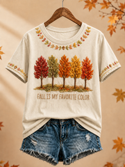 Women's Fall Is My Favorite Color  short-sleeved T-shirt