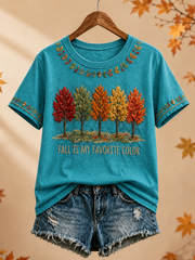 Women's Fall Is My Favorite Color  short-sleeved T-shirt
