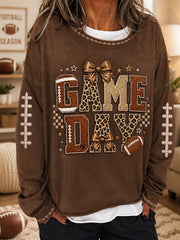 Women's Football Gameday Gift For Football Fans Casual Top