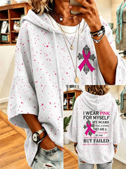 Women's Breast Cancer Awareness Printed Casual Top