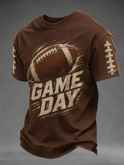 Men's Football Fans Gameday Print Casual Tee