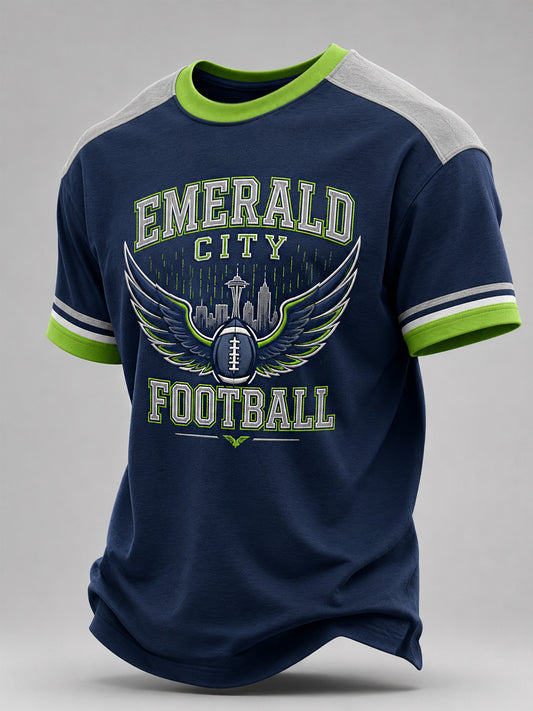 Men's Football Gameday Gift For Football Fans Casual Tee