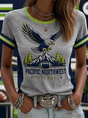 Women's Football Gameday Gift For Football Fans Casual Tee