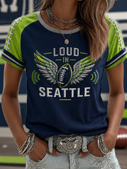 Women's Football Gameday Gift For Football Fans Casual Tee