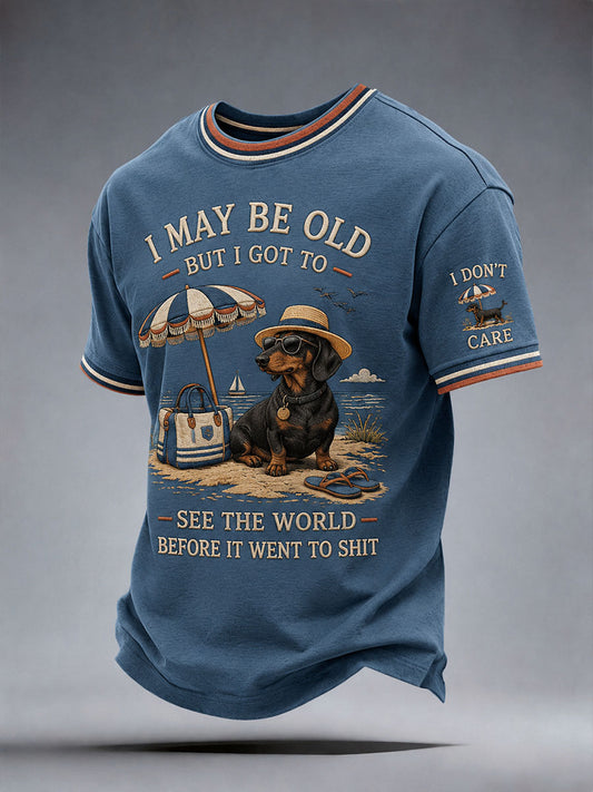 Men's I May Be Old But I Got To See The World Before It Went To Shit T-Shirt