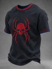 Men's Spider Print Casual Tee