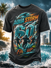 Men's Rugby Fan Miami 60 Printed short sleeves t-shirt