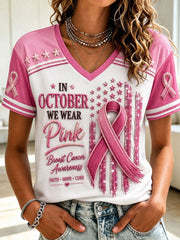 Women's In October We Wear Pink Short-sleeved T-shirt
