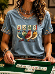 Women's Mahjong Casual T-Shirts