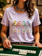 Women's Mahjong Casual T-Shirts