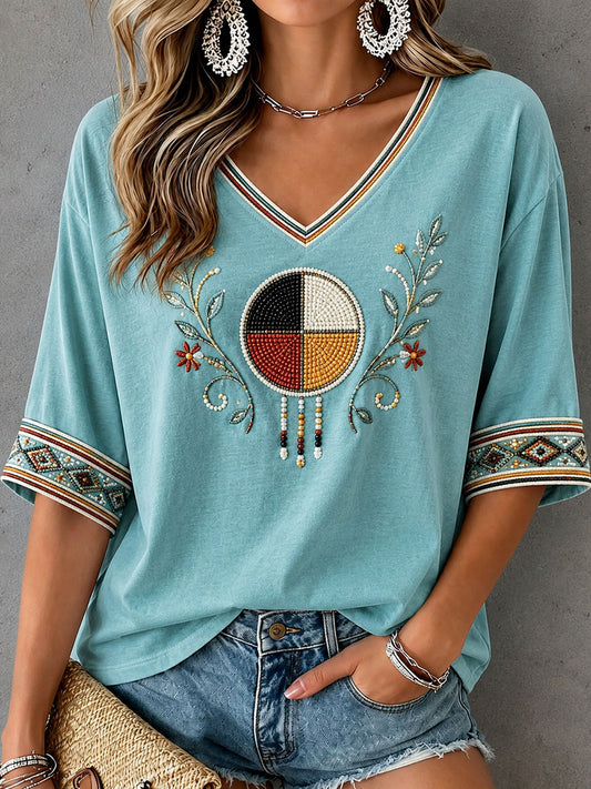 Women's Indigenous Art Top
