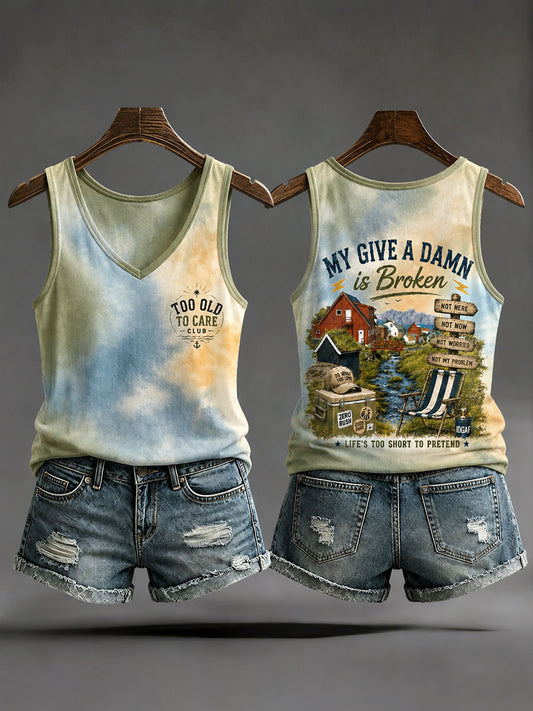 Women's "My Give A Damn Is Broken" Vests
