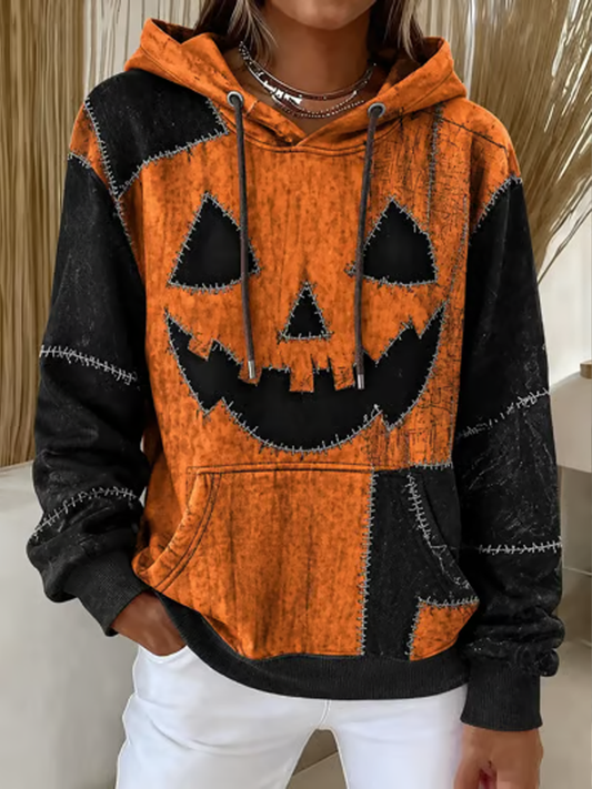 Women's Halloween Printed hoodie