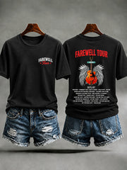 Women's Retirement Farewell Tour Music Theme Casual T-shirt
