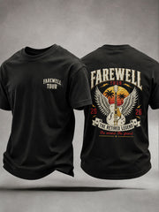 Men's Retirement Farewell Tour Music Theme Casual Unisex T-shirt